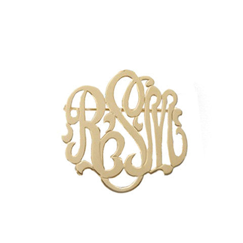 Cheshire Handcut Monogram Brooch