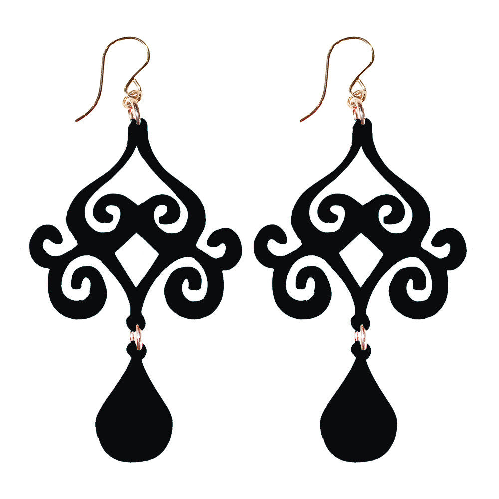 I found this at #moonandlola! - Acrylic Dubai Earrings in Ebony