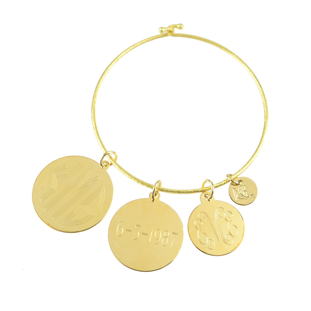 Moon and Lola - Alexander and James Charms on a Nora Bangle