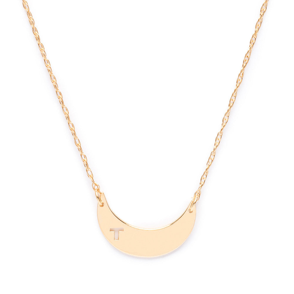 I found this at #moonandlola - Avis Initial Necklace Gold