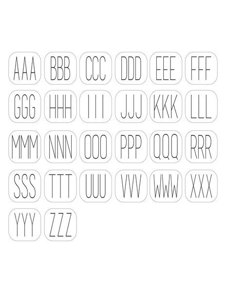I found this at #moonandlola! - Modern Font Sheet