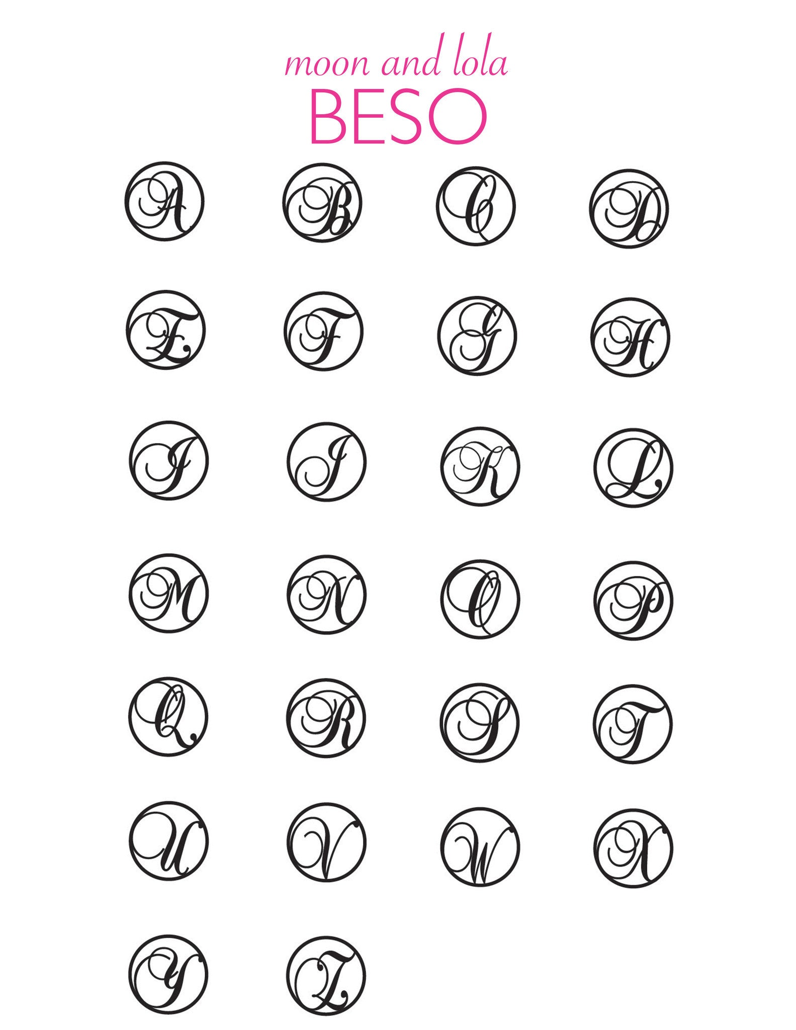 I found this at #moonandlola - Beso Letter Font Sheet