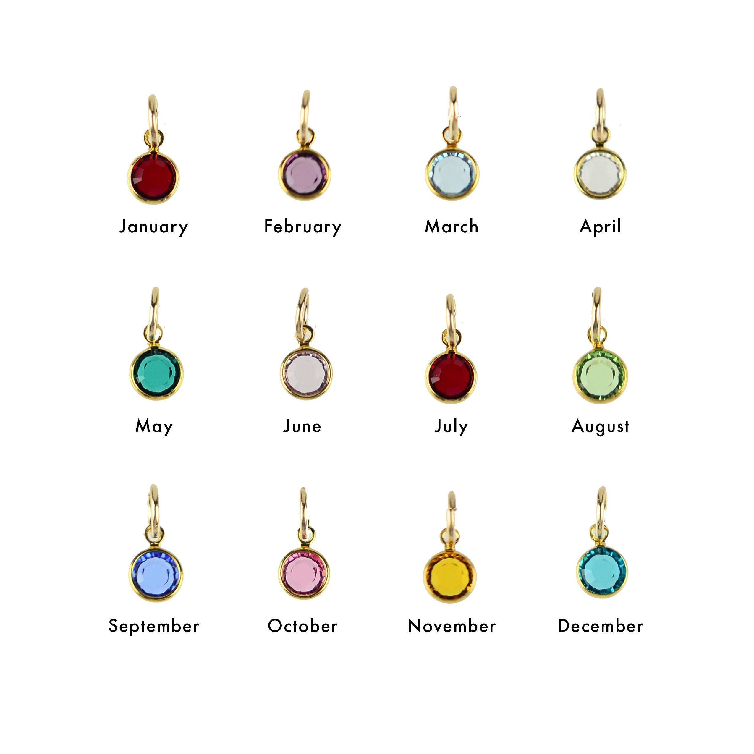 Moon and Lola - Swarovski Birthstone Charms