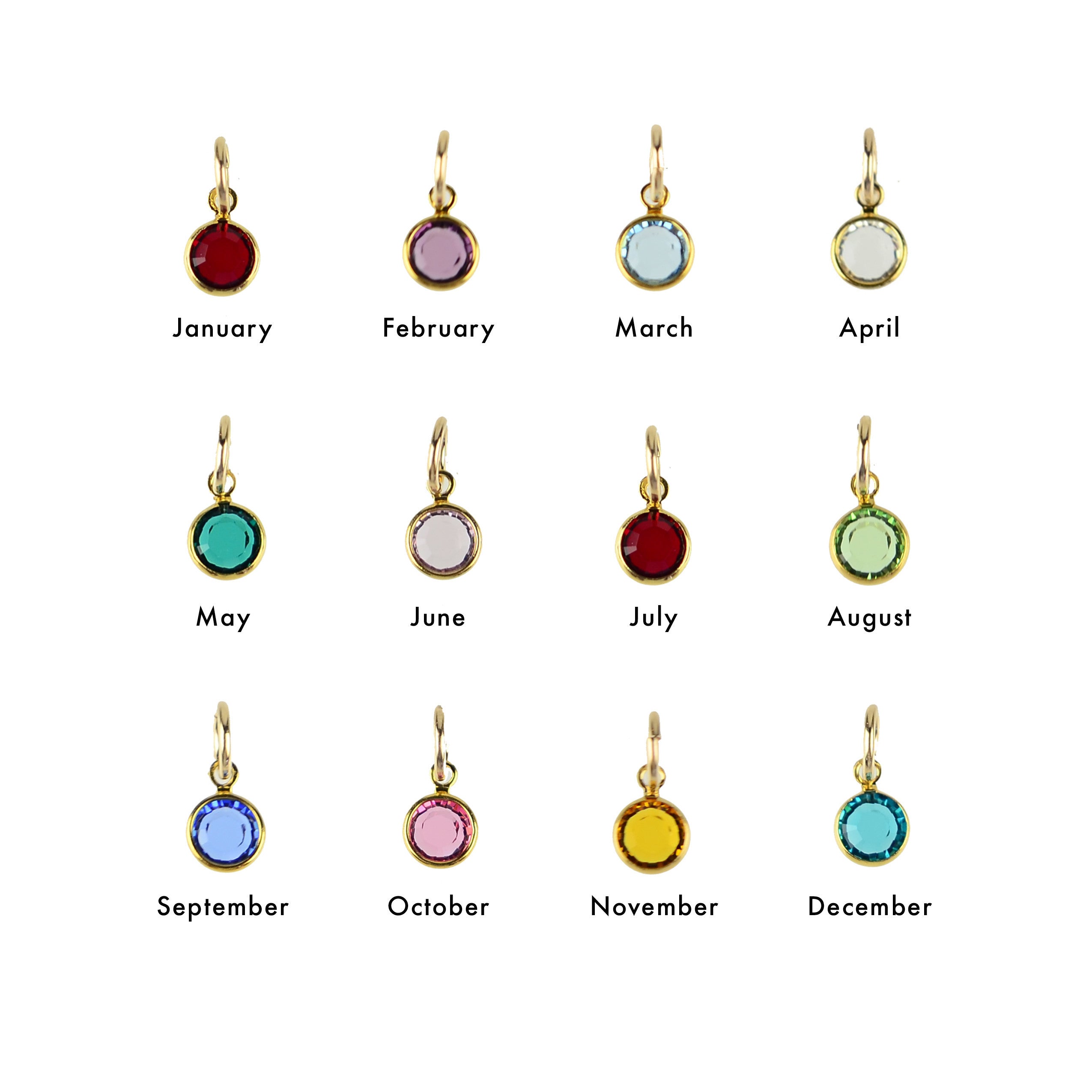 Moon and Lola - Birthstone Charms