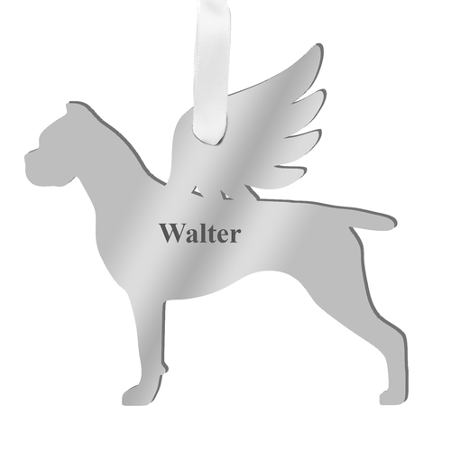 Personalized Angel Cane Corso Ornament - Moon and Lola