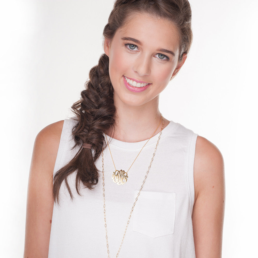 I found this at #moonandlola - Cheshire Monogram Necklace