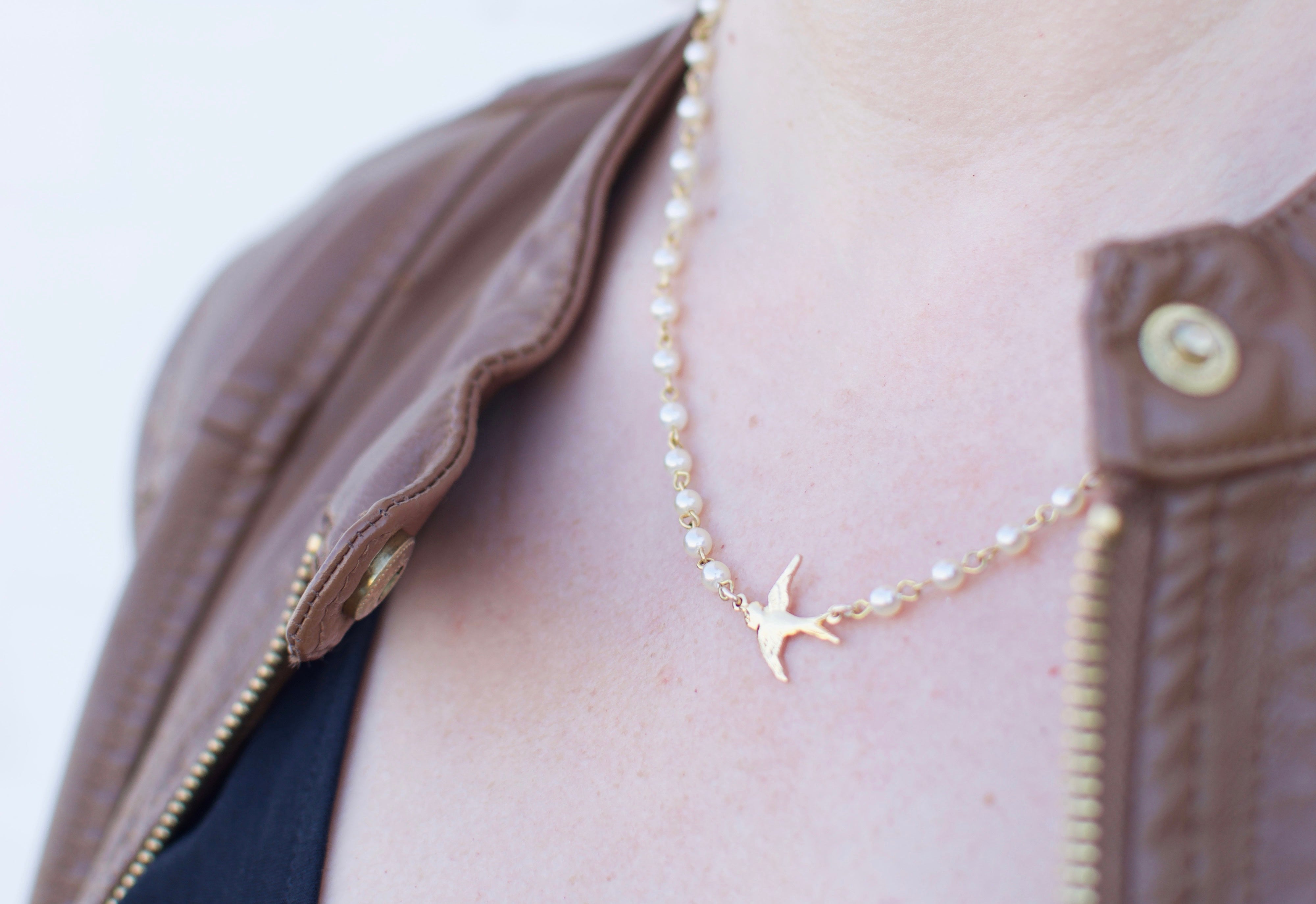 Montclair Pearl Necklace - Moon and Lola