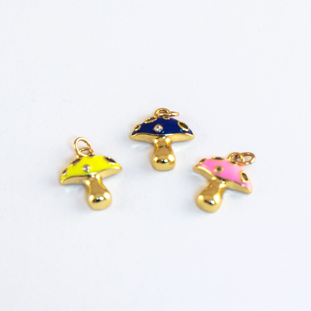Mushroom Pendant Necklace - Moon and Lola