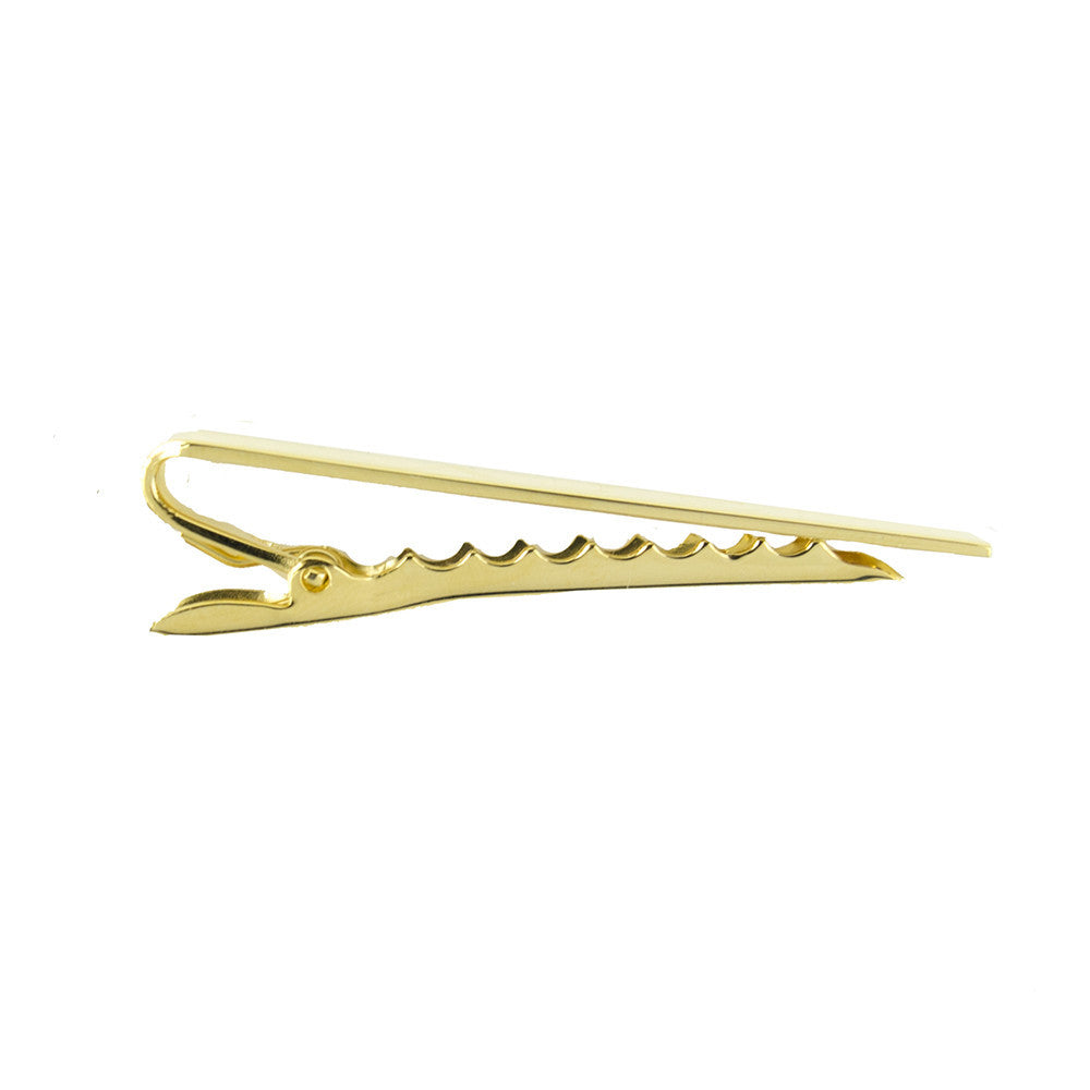 Moon and Lola - Engraved Tie Bar side view