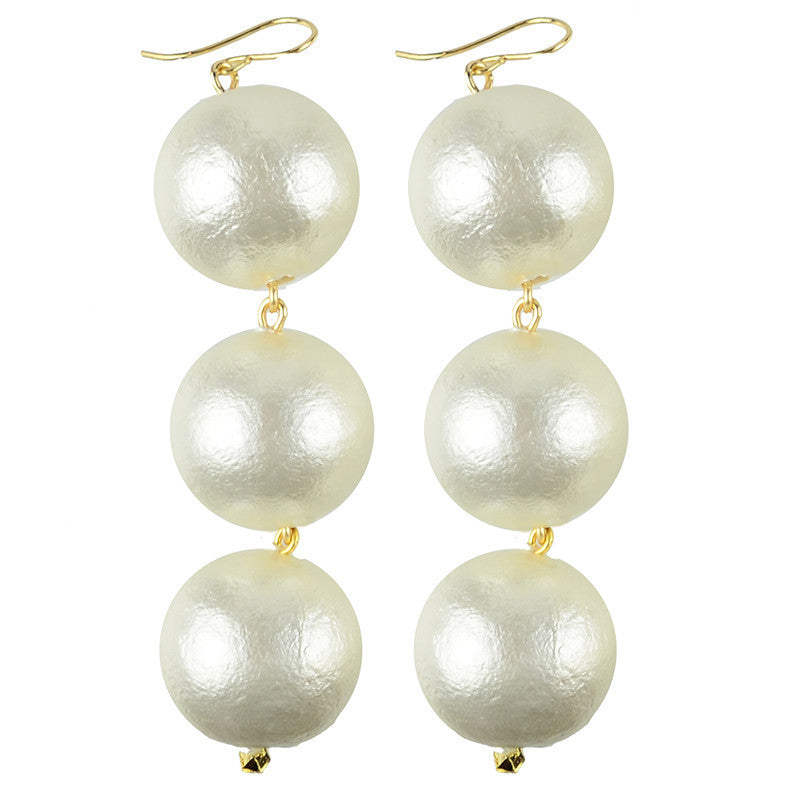 I found this at #moonandlola! - Europa Cotton Pearl Earrings