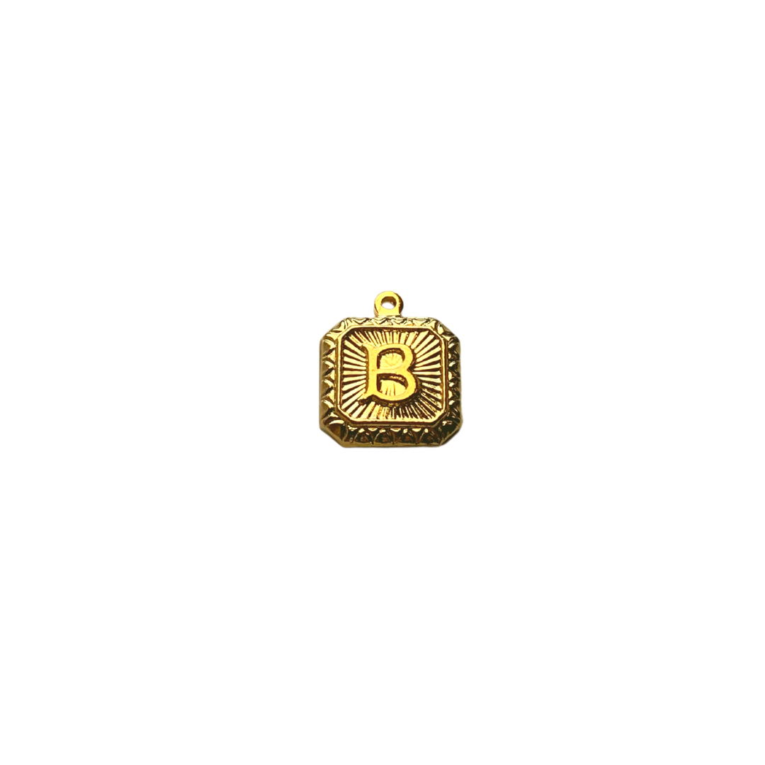 Palmer Initial Charm - Moon and Lola