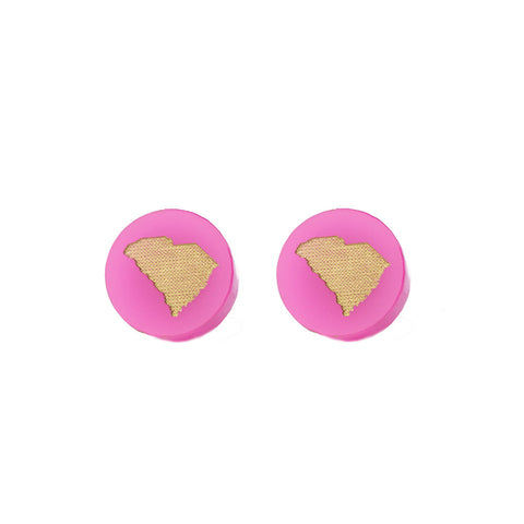 State Round Cuff Links