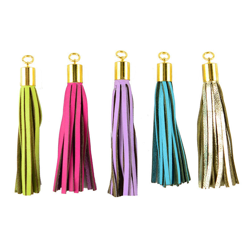 Leather Tassel Charms - I found this at #moonandlola