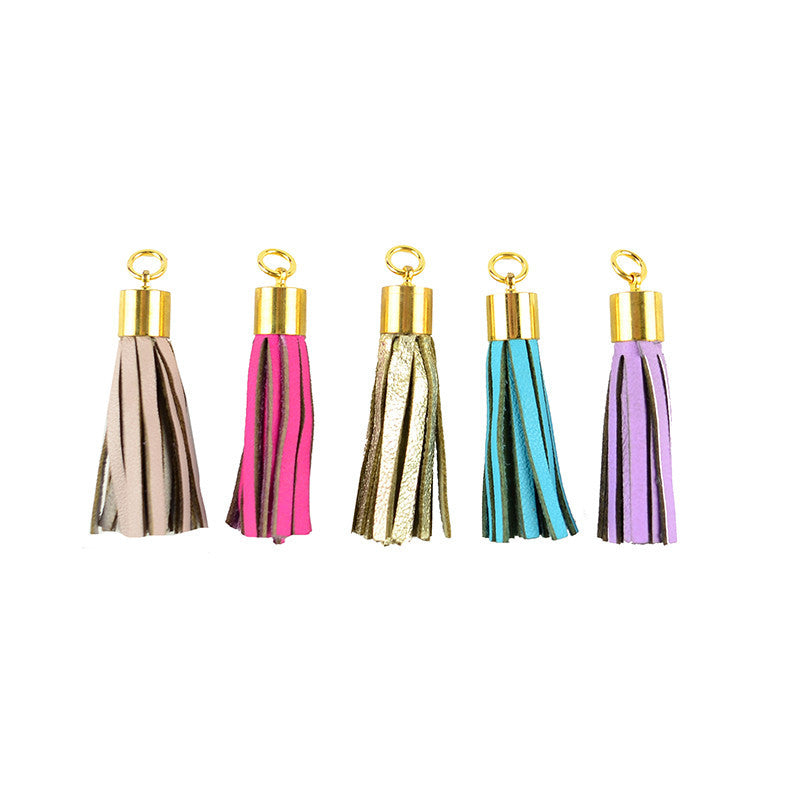Leather Tassel Charms - I found this at #moonandlola
