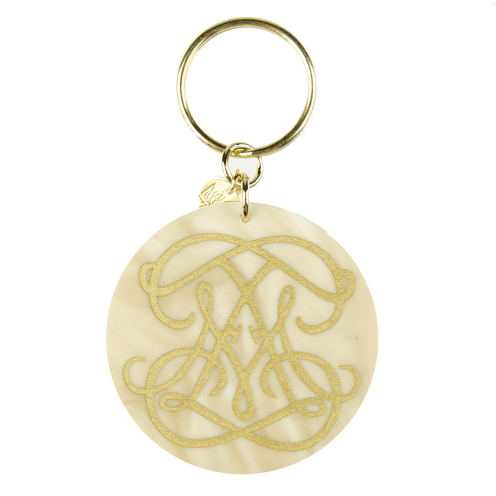 Moon and Lola xx Emily McCarthy Keychain Woven Font