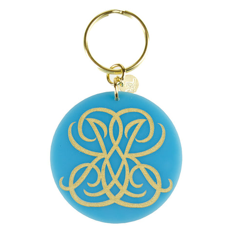 Old English Single Letter Keychain
