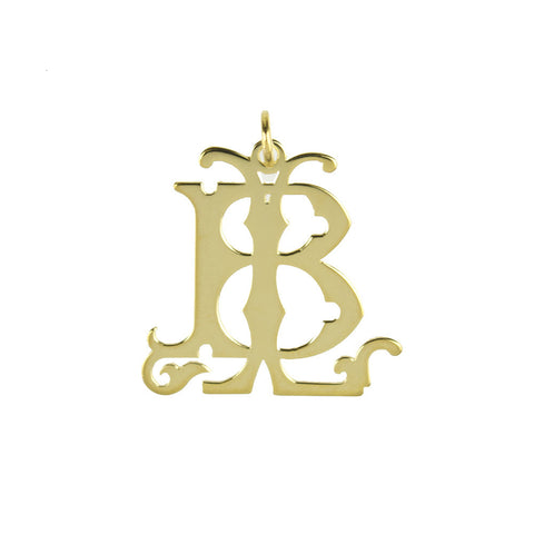 Cheshire Handcut Monogram Double Chain Bracelet