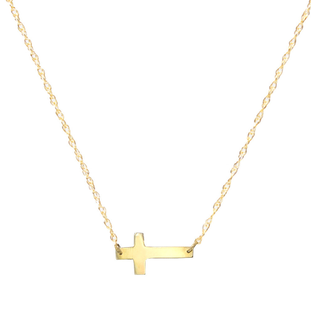 Metal Cross Necklace