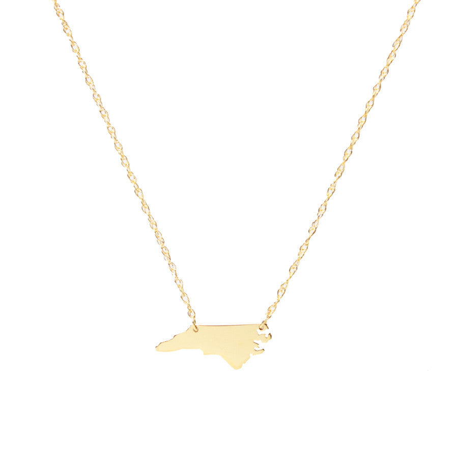 Metal Mini State Necklace