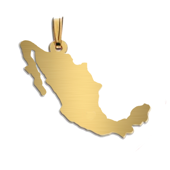 Mexico Cutout Necklace (no cutout)