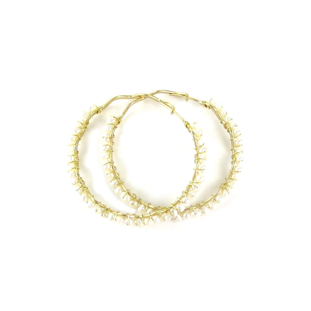 Moon and Lola - Bora Bora Pearl Hoops