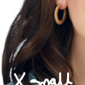 I found this at #moonandlola! - Serena Hoops Extra Small