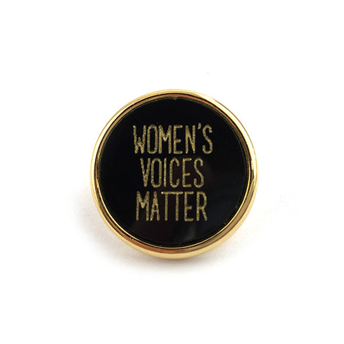 Moon and Lola - Women's Voices Matter Backpack Pin