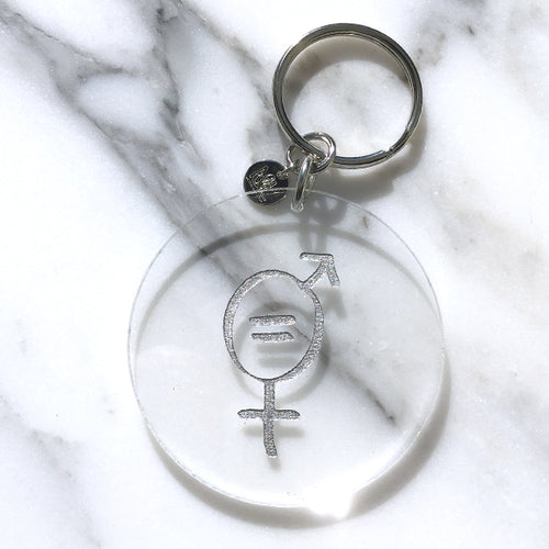 Equality For All Round Keychain - Moon and Lola