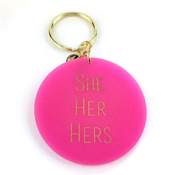 Moon and Lola - Equality For All Round Keychain