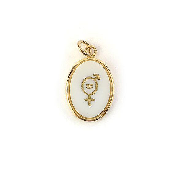 Moon and Lola - Equality For All Oval charm