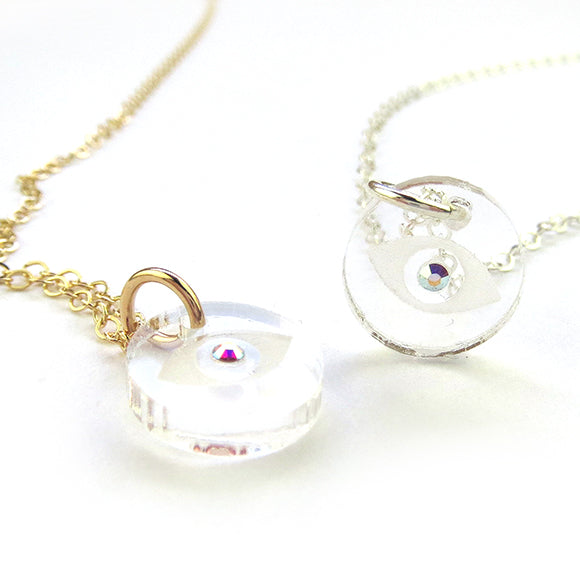 Moon and Lola - Evil Eye Necklace with Swarovski Crystal