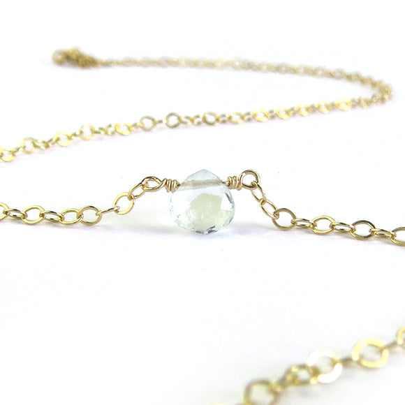Mini Aquamarine Necklace