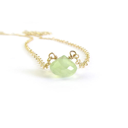 Moon and Lola - Green Chalcedony Necklace