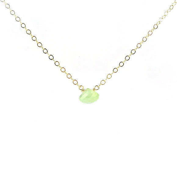 Moon and Lola - Green Chalcedony Necklace