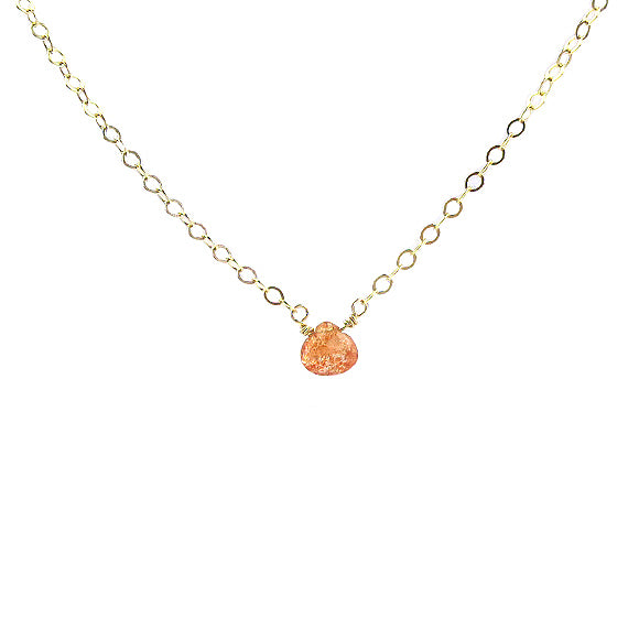 Moon and Lola - Mini Sunstone Necklace