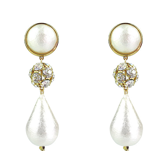 Luna Rhinestone Teardrop Earrings