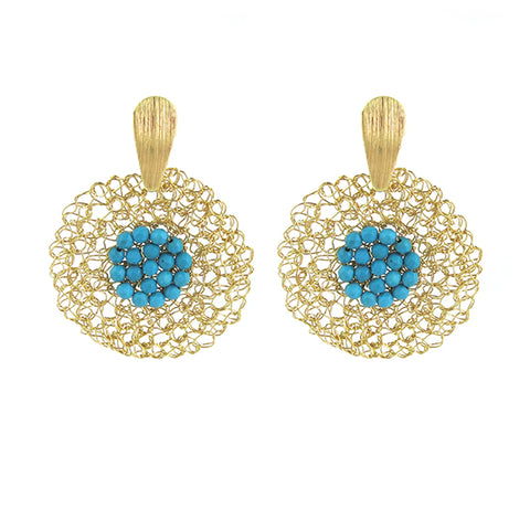 Europa Mini Rhinestone Ball Earrings