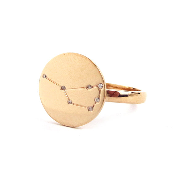 Metal Constellation Ring - Moon and Lola