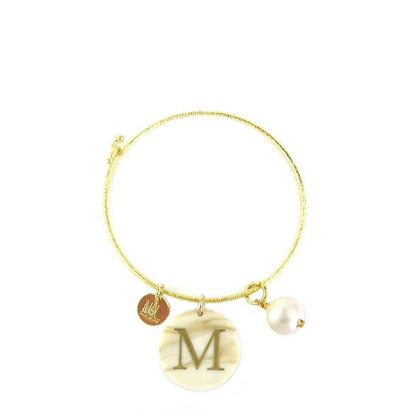 Moon and Lola - Acrylic Dalton Charm on Nora Bangle