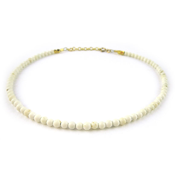 Rhea White Turquoise Anklet