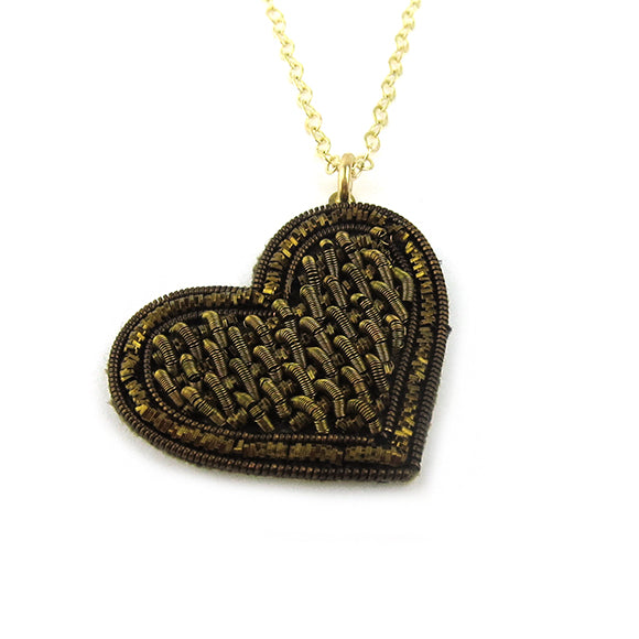 Moon and Lola - Sacre Coeur Necklace in Bronze