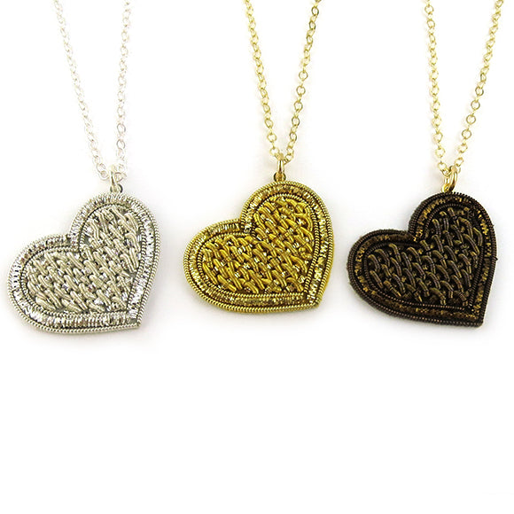 Moon and Lola - Sacre Coeur Necklace in Gold, Silver or Bronze