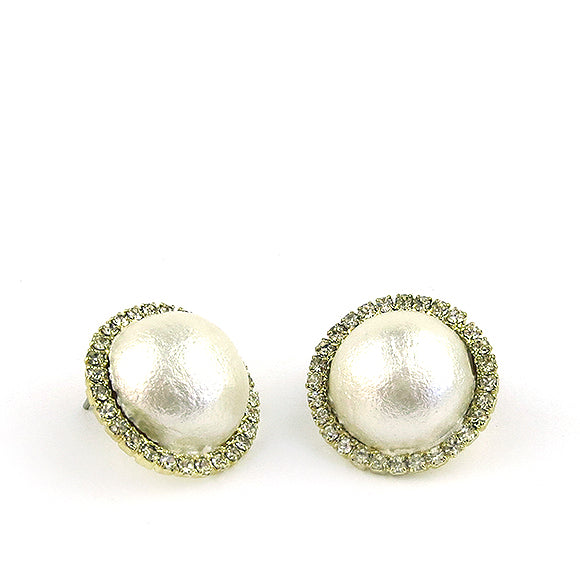 Vannes Cotton Pearl Earrings