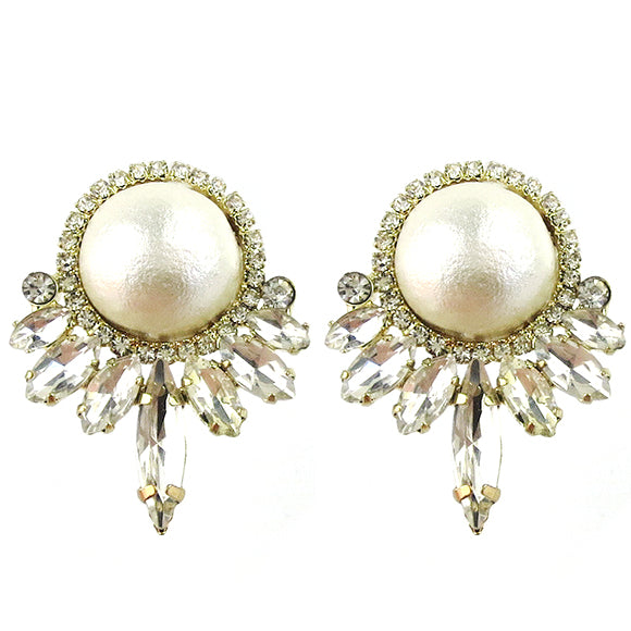Vienna Cotton Pearl Earrings