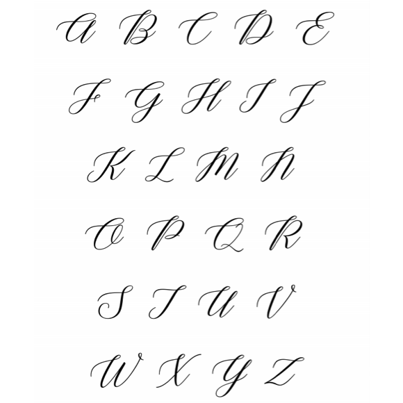 Moon and Lola - Vineyard Single Initial Font Sheet