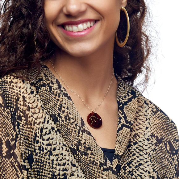 I found this at #moonandlola! - Acrylic Constellation Necklace and Serena Hoop Earrings