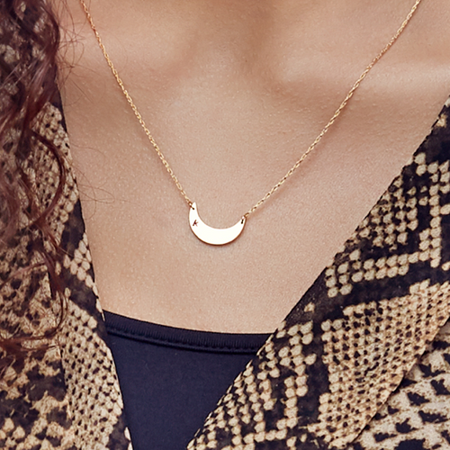 Moon and Lola - Avis Initial Necklace