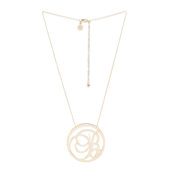 I found this at #moonandlola - Beso Metal Script Single Initial Necklace
