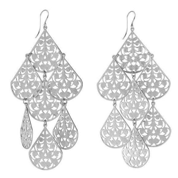 I found this at #moonandlola! - Cairo Earrings Silver