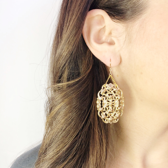 Moon and Lola - Compton Filigree Earrings